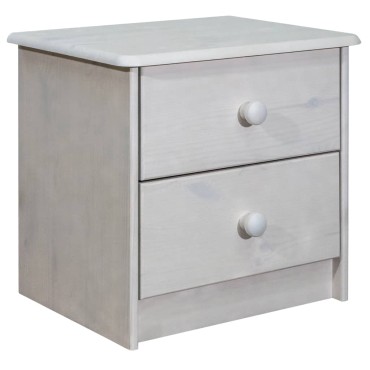 vidaXL Κομοδίνο 43x34x40cm από Μασίφ Ξύλο Πεύκου 1 τεμ.