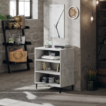 vidaXL Ντουλάπι Γκρι Σκυροδέματος 57x35x70cm Επεξεργασμένο Ξύλο 1 τεμ.