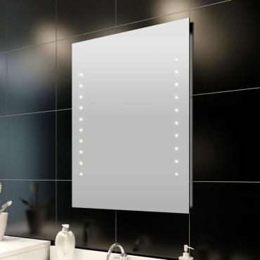 Καθρέφτης Μπάνιου 60x80cm（Μ x Υ) με Φώτα LED