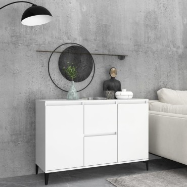 vidaXL Μπουφές Λευκός 104x35x70cm από Επεξεργασμένο Ξύλο 1 τεμ.