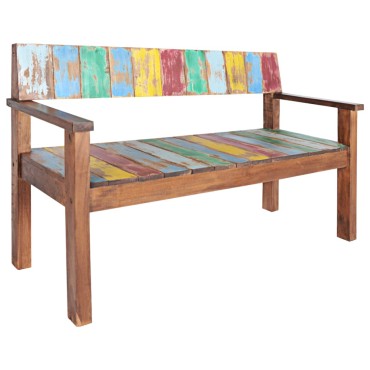 vidaXL Πάγκος από Μασίφ Ανακυκλωμένο Ξύλο 115x51x80cm 1 τεμ.