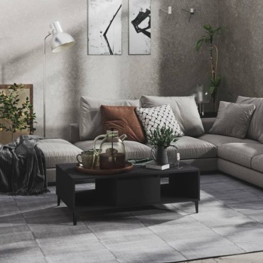 vidaXL Τραπεζάκι Σαλονιού Γκρι 103,5x60x35cm από Επεξ. Ξύλο 1 τεμ.