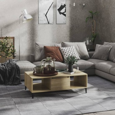 vidaXL Τραπεζάκι Σαλονιού Sonoma Δρυς 103,5x60x35cm από Επεξ. Ξύλο 1 τεμ.