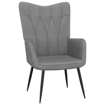 vidaXL Πολυθρόνα Relax Σκούρο Γκρι Υφασμάτινη 61x70x96,5cm 1 τεμ.