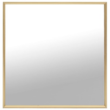 vidaXL Καθρέφτης Χρυσός 60 x 60 εκ.
