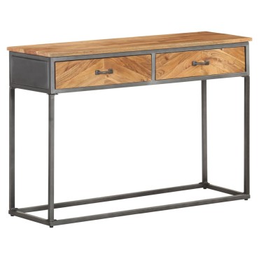 vidaXL Τραπέζι Κονσόλα 110x35x75cm από Μασίφ Ξύλο Ακακίας 1 τεμ.
