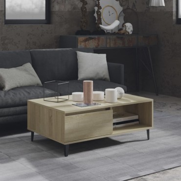 vidaXL Τραπεζάκι Σαλονιού Sonoma Δρυς 90x60x35cm Επεξεργασμένο Ξύλο 1 τεμ.