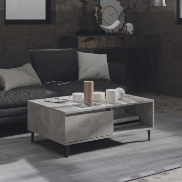 vidaXL Τραπεζάκι Σαλονιού Γκρι Σκυρ. 90x60x35cm Επεξεργασμένο Ξύλο 1 τεμ.