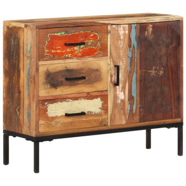 vidaXL Ντουλάπι με Συρτάρια 88x30x73cm από Μασίφ Ανακυλωμένο Ξύλο 1 τεμ.