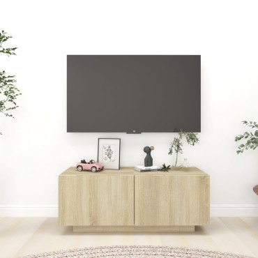 vidaXL Έπιπλο Τηλεόρασης Sonoma Δρυς 100x35x40cm Επεξ. Ξύλο