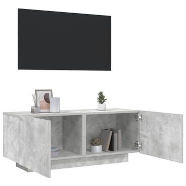 vidaXL Έπιπλο Τηλεόρασης Γκρι Σκυρ. 100x35x40cm Επεξ. Ξύλο
