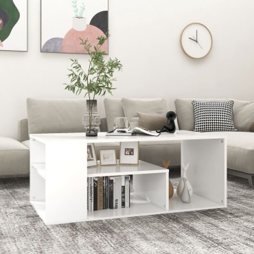 vidaXL Τραπεζάκι Σαλονιού Λευκό 100x50x40cm Επεξεργασμένο Ξύλο 1 τεμ.