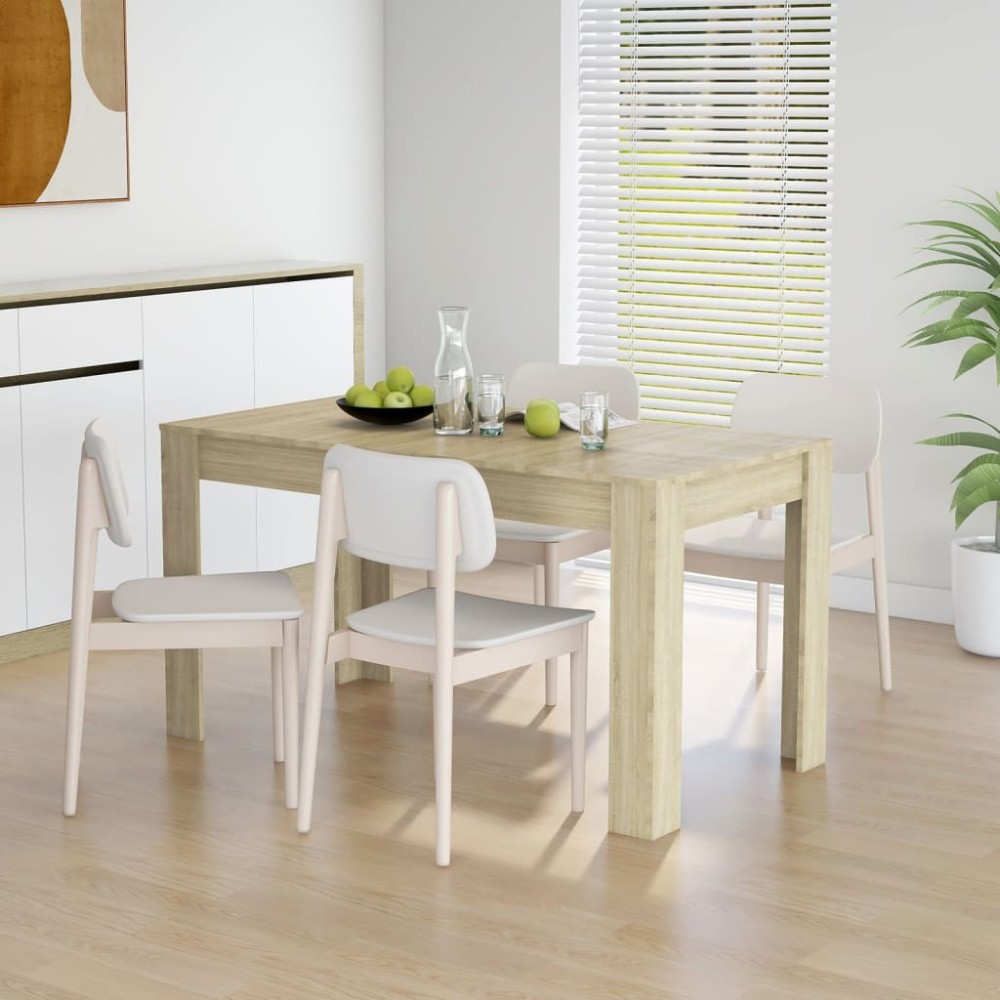vidaXL Τραπεζαρία Sonoma Δρυς 140x74,5x76cm Επεξεργασμένο Ξύλο 1 τεμ.