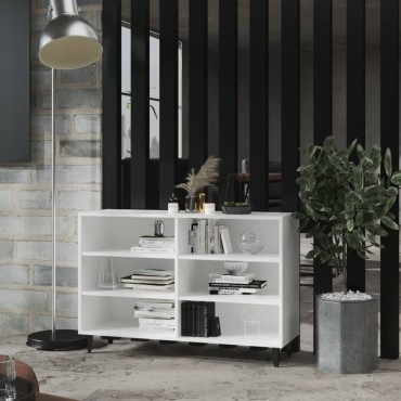 vidaXL Ραφιέρα Λευκή 103,5x35x70cm από Επεξεργασμένο Ξύλο 1 τεμ.