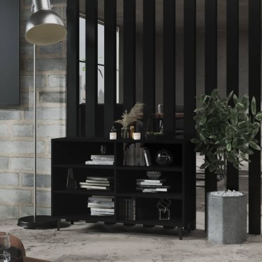 vidaXL Ραφιέρα Μαύρη 103,5x35x70cm από Μοριοσανίδα 1 τεμ.