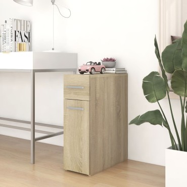 vidaXL Συρταριέρα Γενικής Χρήσης Sonoma Δρυς 20x45,5x60 Επεξ. Ξύλο 20x45,5x60cm 1 τεμ.