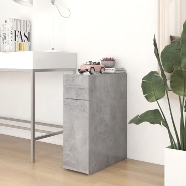 vidaXL Συρταριέρα Γενικής Χρήσης Γκρι Σκυρ. 20x45,5x60cm Επεξ. Ξύλο 1 τεμ.