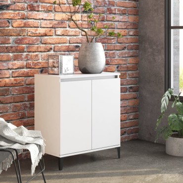 vidaXL Συρταριέρα Λευκή 60x35x70cm από Επεξεργασμένο Ξύλο 1 τεμ.