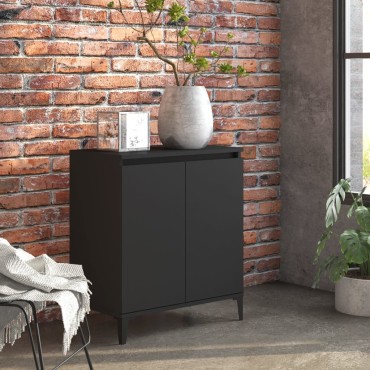 vidaXL Ντουλάπι Μαύρο 60x35x70cm από Επεξεργασμένο Ξύλο 1 τεμ.