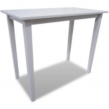 vidaXL Τραπέζι Μπαρ Λευκό Ξύλινο 110x60x90,8cm 1 τεμ.