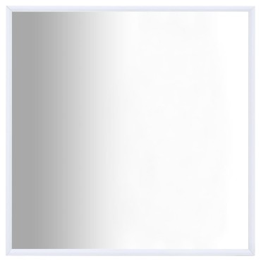 vidaXL Καθρέφτης Λευκός 60 x 60 εκ.