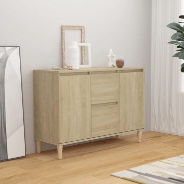 vidaXL Μπουφές Sonoma δρυς 101x35x70cm Επεξεργασμένο Ξύλο 1 τεμ.