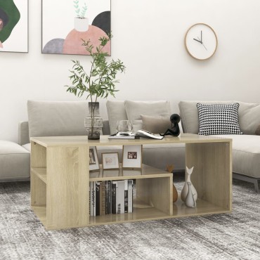 vidaXL Τραπεζάκι Σαλονιού Sonoma Δρυς 100x50x40cm Επεξεργασμένο Ξύλο 1 τεμ.