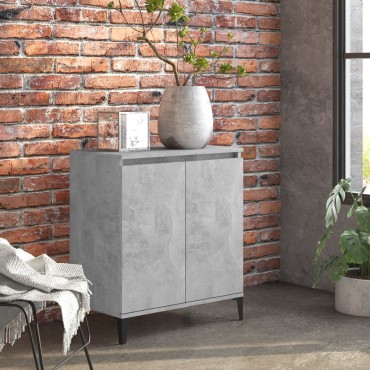 vidaXL Ντουλάπι Γκρι Σκυροδέματος 60x35x70cm Επεξεργασμένο Ξύλο 1 τεμ.