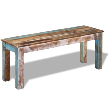 vidaXL Πάγκος 110x35x45cm από Μασίφ Ανακυκλωμένο Ξύλο 1 τεμ.