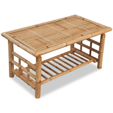 vidaXL Τραπεζάκι Σαλονιού 90x50x45cm από Μπαμπού 1 τεμ.