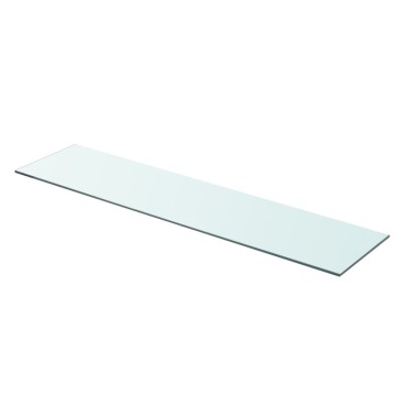 vidaXL Ράφι Πάνελ Διάφανο 90x20cm Γυάλινο 1 τεμ.
