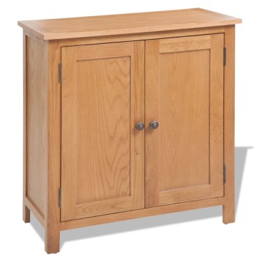 vidaXL Ντουλάπι Αποθήκευσης 70x35x75cm από Μασίφ Ξύλο Δρυός 1 τεμ.