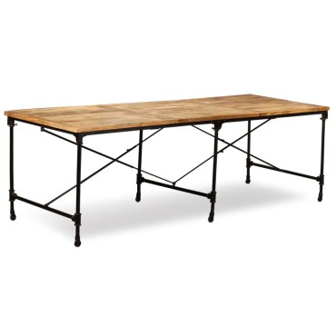 vidaXL Τραπεζαρία από Μασίφ Ξύλο Μάνγκο 240x90x76cm 1 τεμ.