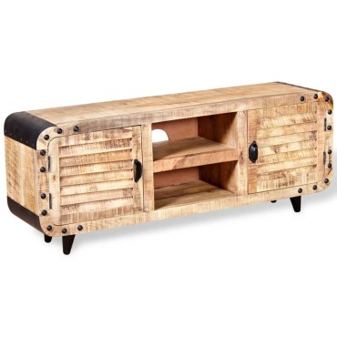 vidaXL Έπιπλο Τηλεόρασης 120x30x50cm από Ακατέργαστο Ξύλο Μάνγκο