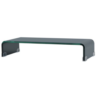 vidaXL Βάση Τηλεόρασης/Οθόνης Μαύρη 60x25x11cm Γυάλινη
