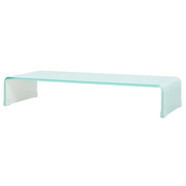vidaXL Βάση Τηλεόρασης/Οθόνης Πράσινη 70x30x13cm Γυάλινη