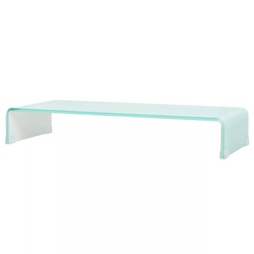 vidaXL Βάση Τηλεόρασης/Οθόνης Πράσινη 80x30x13cm Γυάλινη