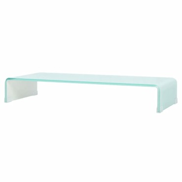 vidaXL Βάση Τηλεόρασης/Οθόνης Πράσινη 90x30x13cm Γυάλινη