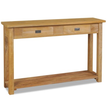 vidaXL Τραπέζι Κονσόλα 120x30x80cm από Μασίφ Ξύλο Teak 1 τεμ.