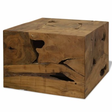 vidaXL Τραπεζάκι Σαλονιού Καφέ 50x50x35cm από Αληθινό Ξύλο Teak 1 τεμ.