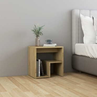 vidaXL Κομοδίνο Sonoma Δρυς 40x30x40cm από Επεξ. Ξύλο 1 τεμ.