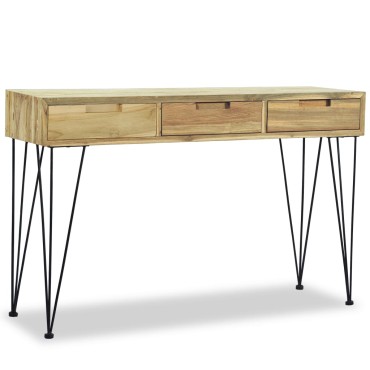 vidaXL Τραπέζι Κονσόλα 120x35x76cm από Μασίφ Ξύλο Teak 1 τεμ.