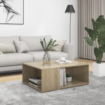 vidaXL Τραπεζάκι Σαλονιού Sonoma Δρυς 90x67x33cm από Επεξ. Ξύλο 1 τεμ.