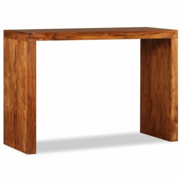 vidaXL Τραπέζι Κονσόλα 110x40x76cm Μασίφ Ξύλο με Μελί Φινίρισμα 1 τεμ.