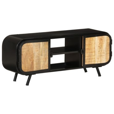 vidaXL Έπιπλο Τηλεόρασης 110x30x45cm από Ακατέργαστο Ξύλο Μάνγκο
