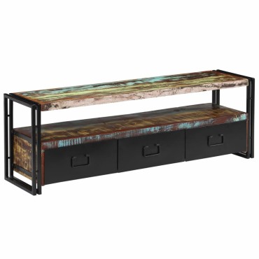 vidaXL Έπιπλο Τηλεόρασης 120x30x40cm από Μασίφ Ανακυκλωμένο Ξύλο