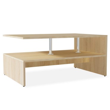 vidaXL Τραπεζάκι Σαλονιού Χρ. Δρυός 90x59x42cm Επεξ. Ξύλο 1 τεμ.