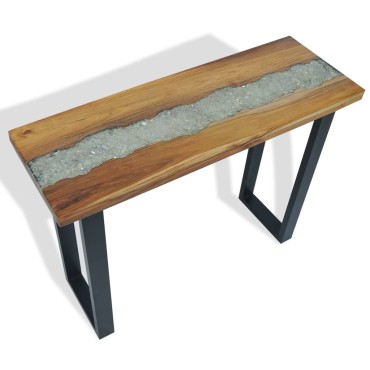 vidaXL Κονσόλα Τραπέζι 100x35x75cm από Ξύλο Teak 1 τεμ.