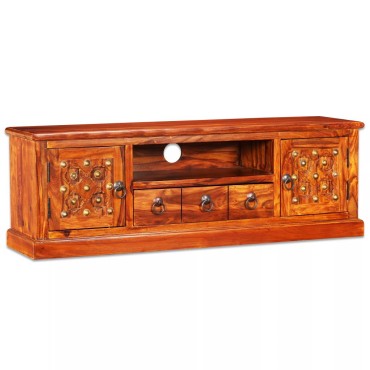 vidaXL Έπιπλο Τηλεόρασης 120x30x40cm από Μασίφ Ξύλο Sheesham