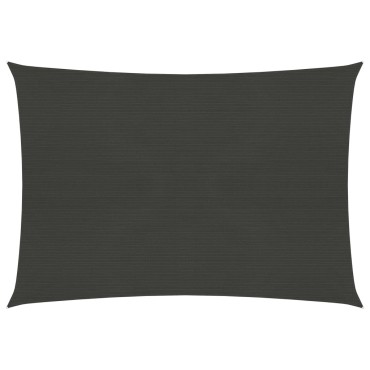 vidaXL Πανί Σκίασης Ανθρακί  2,5 x 3,5 μ. από HDPE 160 γρ./μ²